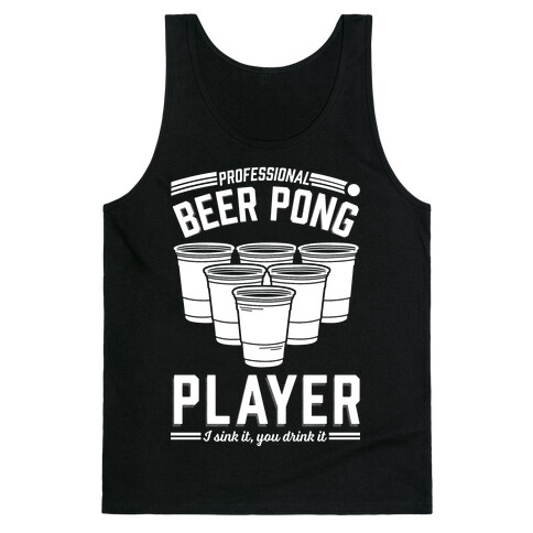 Professional Beer Pong Player Tank Top