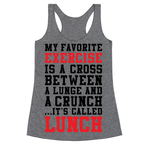 Lunge Crunch Lunch Racerback Tank Top