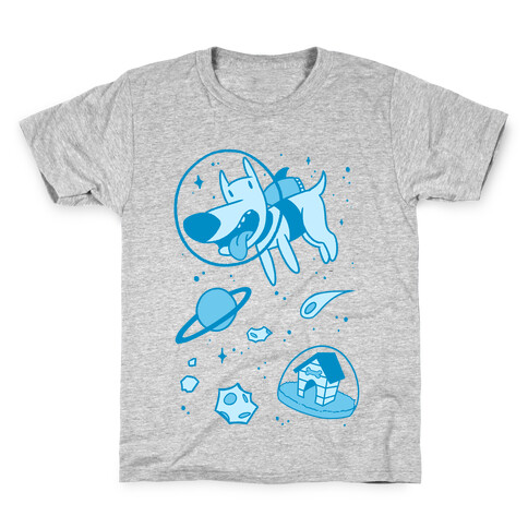 Blast Off Space Dog Kids T-Shirt