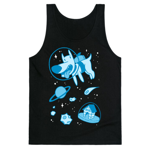 Blast Off Space Dog Tank Top