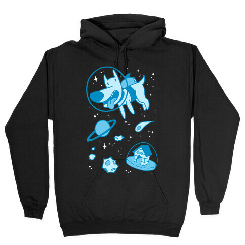 Blast Off Space Dog Hooded Sweatshirt