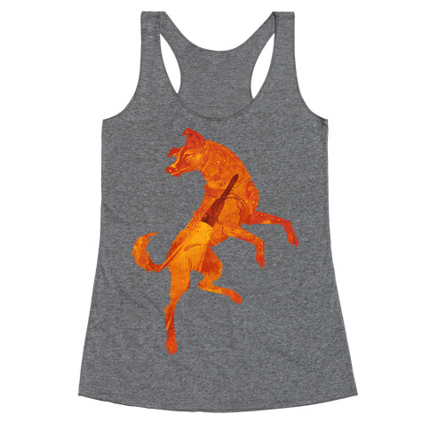 Astronaut Dog Laika Racerback Tank Top