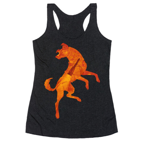 Astronaut Dog Laika Racerback Tank Top