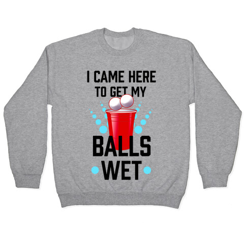 I Came Here to Get My Balls Wet Pullover