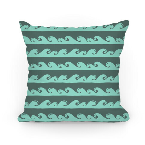 Tidal Wave Pattern Pillow