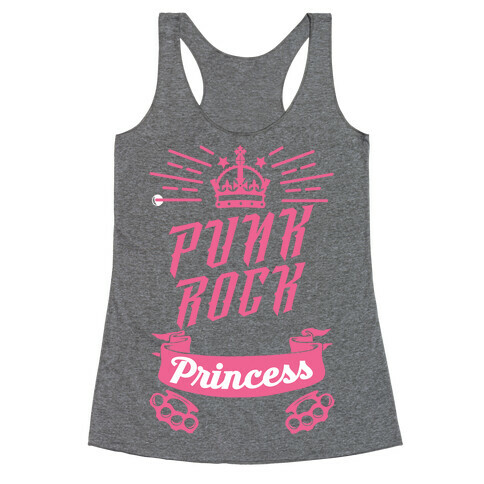 Punk Rock Princess Racerback Tank Top