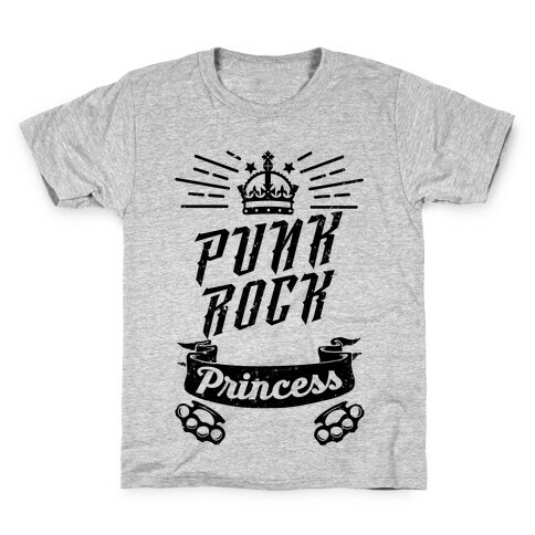 Punk Rock Princess Kids T-Shirt