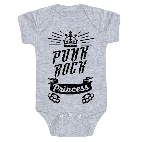 Punk Rock Princess Baby One-Piece