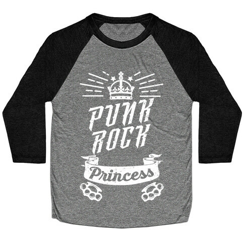 Punk Rock Princess Baseball Tee