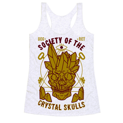 Society Of The Crystal Skulls Racerback Tank Top