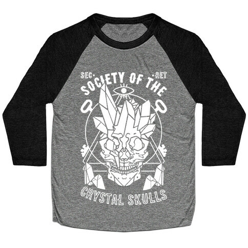 Society Of The Crystal Skulls Baseball Tee