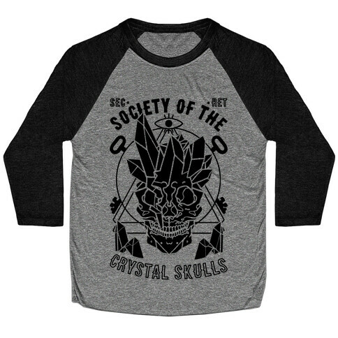 Society Of The Crystal Skulls Baseball Tee