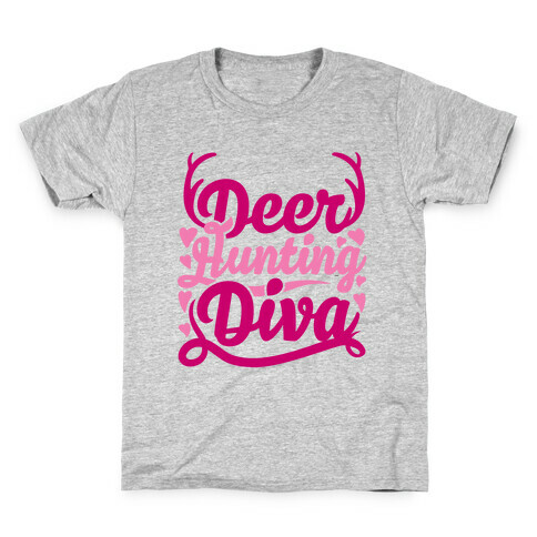 Deer Hunting Diva Kids T-Shirt