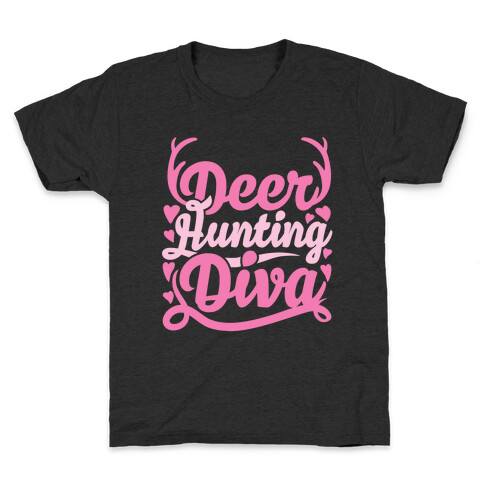 Deer Hunting Diva Kids T-Shirt