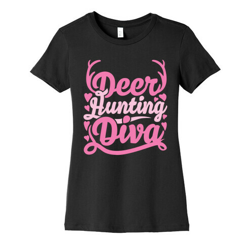 Deer Hunting Diva Womens T-Shirt