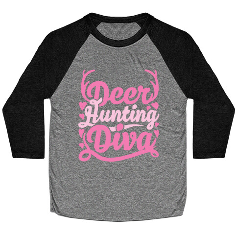 Deer Hunting Diva Baseball Tee