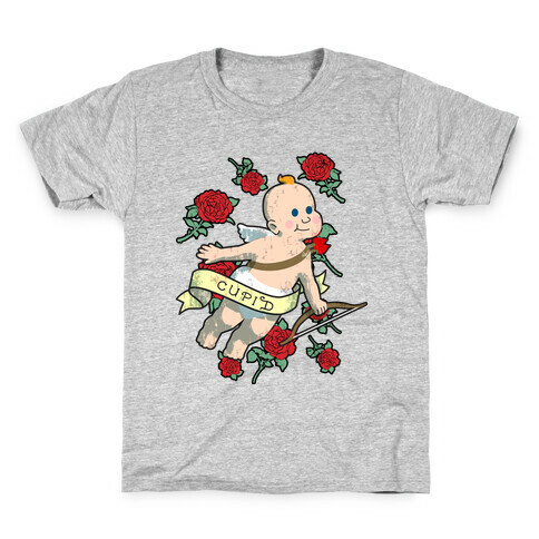 Cupid and the Roses Kids T-Shirt