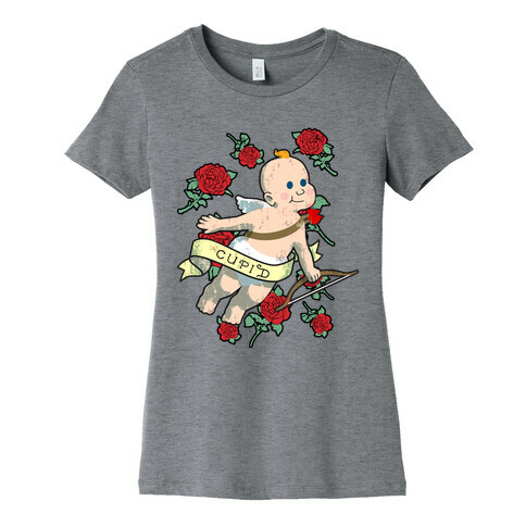 Cupid and the Roses Womens T-Shirt