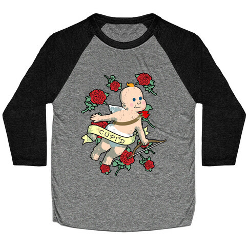 Cupid and the Roses Baseball Tee