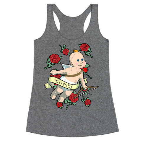 Cupid and the Roses Racerback Tank Top