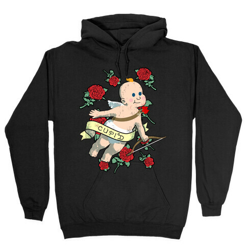Cupid and the Roses Hooded Sweatshirt