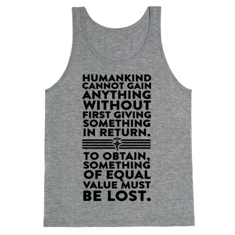 The First Law of Alchemy Tank Top