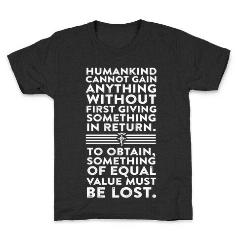 The First Law of Alchemy Kids T-Shirt