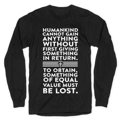 The First Law of Alchemy Long Sleeve T-Shirt