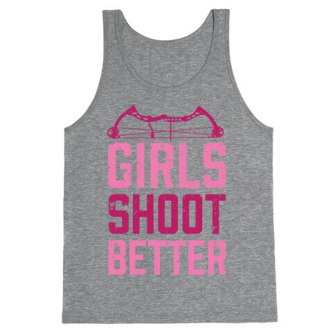 Girls Shoot Better (Bow) Tank Top