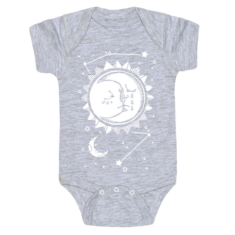 Sun and Moon Faces Baby One-Piece