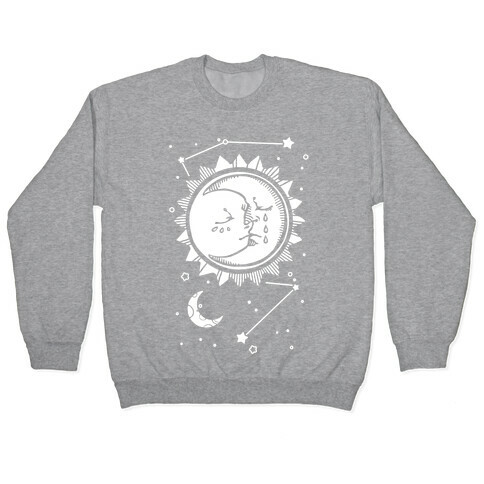 Sun and Moon Faces Pullover