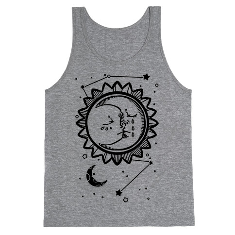 Sun and Moon Faces Tank Top