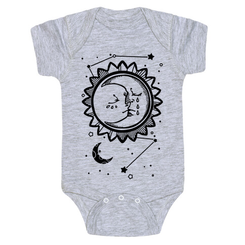 Sun and Moon Faces Baby One-Piece