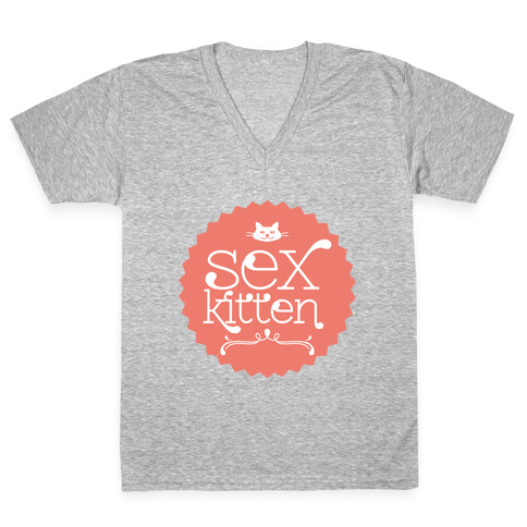 Sex Kitten V-Neck Tee Shirt