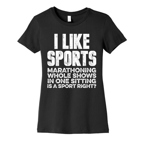 I Like Sports Womens T-Shirt