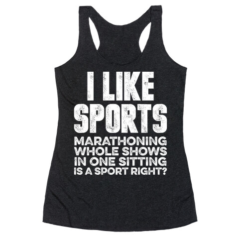 I Like Sports Racerback Tank Top