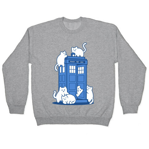 Catipose and the Tardis Pullover