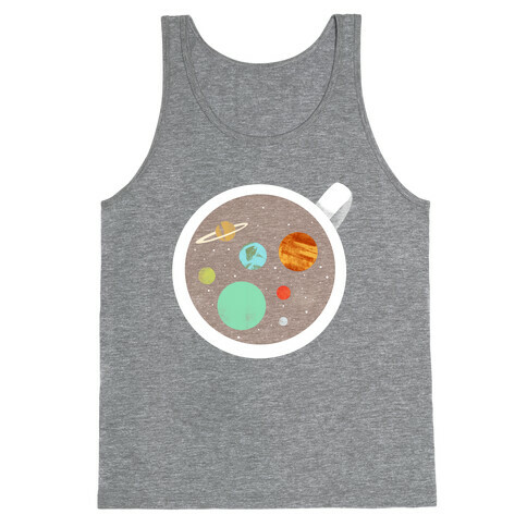 Coffee & Space Planets Tank Top