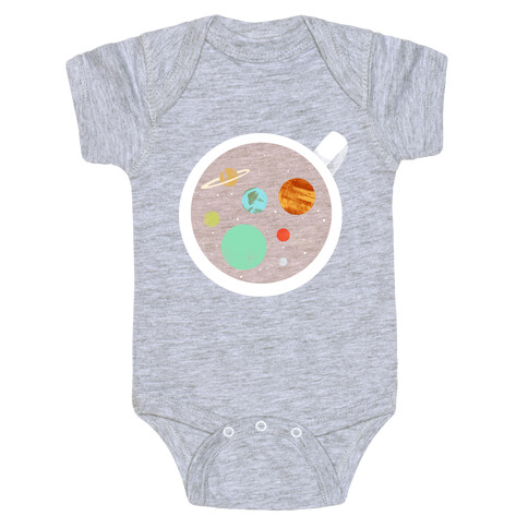 Coffee & Space Planets Baby One-Piece