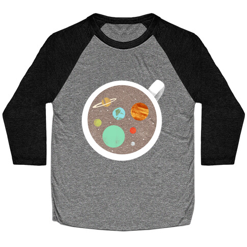 Coffee & Space Planets Baseball Tee