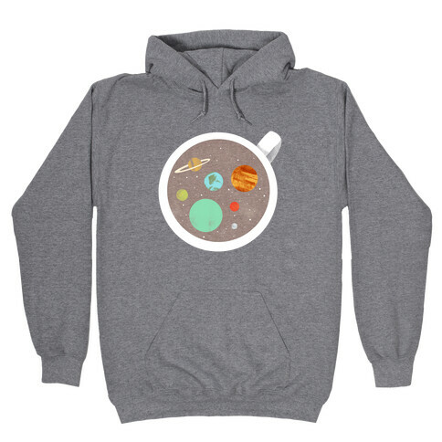 Coffee & Space Planets Hooded Sweatshirt