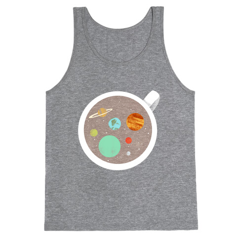 Coffee & Space Planets Tank Top