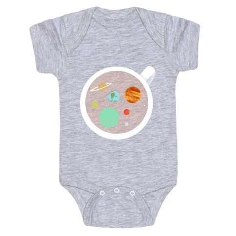 Coffee & Space Planets Baby One-Piece