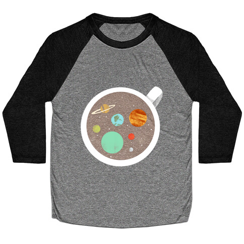 Coffee & Space Planets Baseball Tee