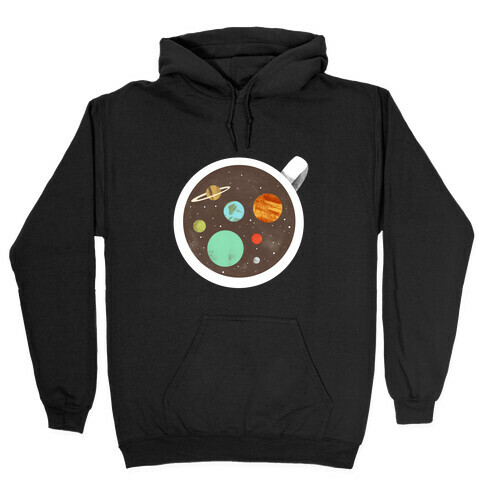 Coffee & Space Planets Hooded Sweatshirt
