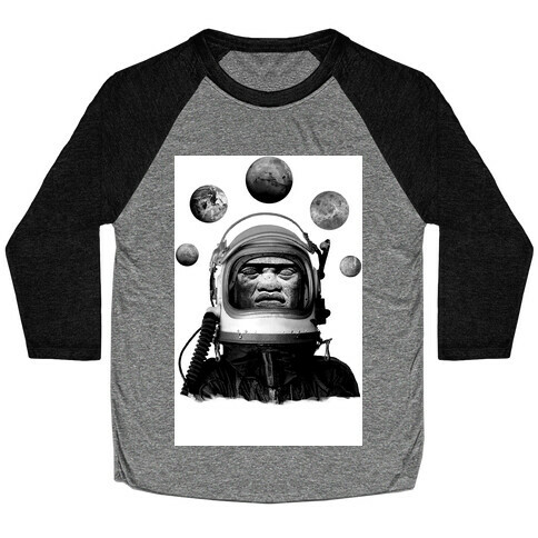 Space Olmec Baseball Tee