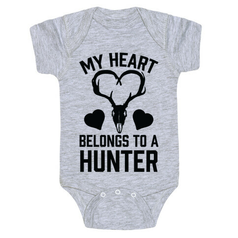 My Heart Belongs To A Hunter Baby One-Piece