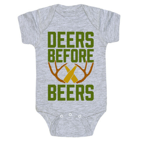 Deers Before Beers Baby One-Piece