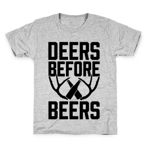 Deers Before Beers Kids T-Shirt