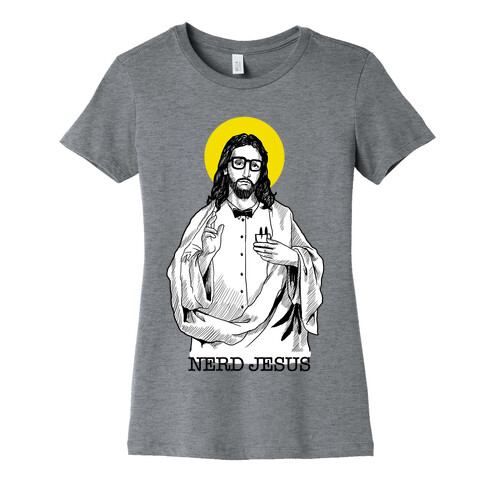 Nerd Jesus Womens T-Shirt